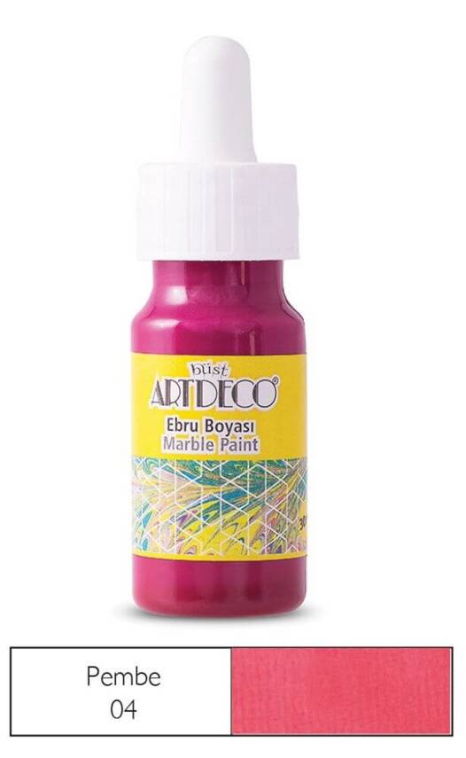 Artdeco 16B-04 Ebru Boyası 30 ml Pembe - 2