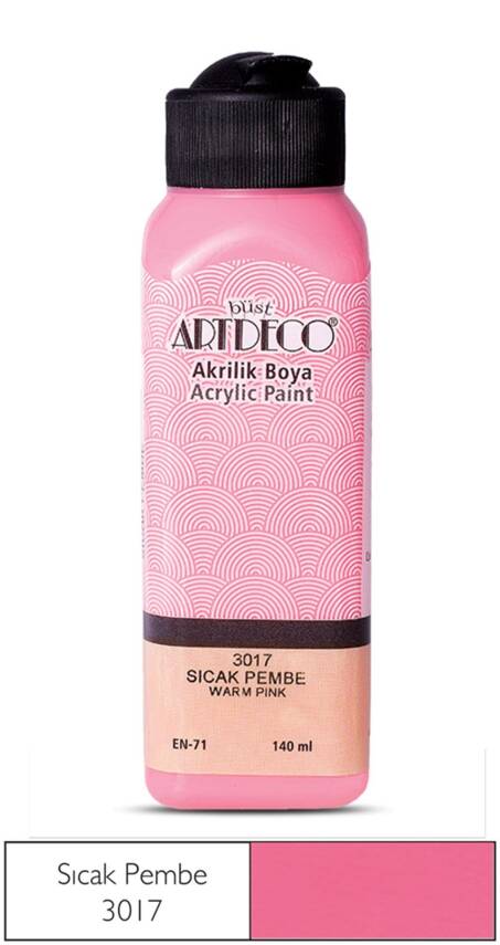Artdeco Acrylic Paint 140 ml 3017 Hot Pink - 1