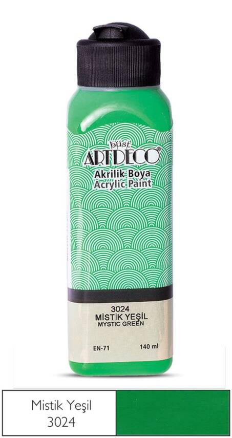 Artdeco Acrylic Paint 140 ml 3024 Mystic Green - 1