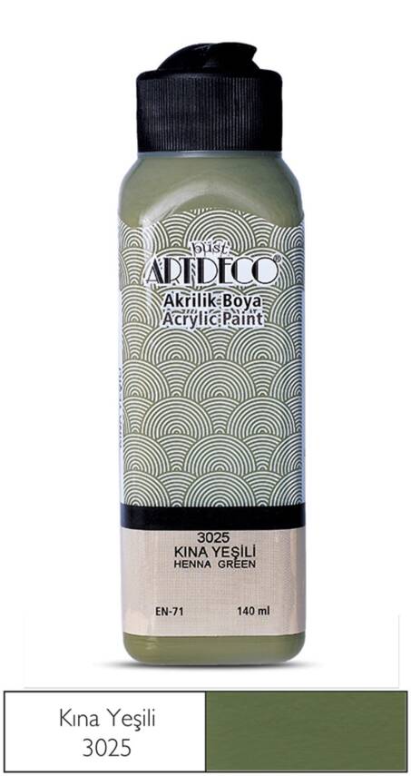 Artdeco Acrylic Paint 140 ml 3025 Henna Green - 1