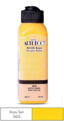 Artdeco Acrylic Paint 140 ml 3602 Dark Yellow