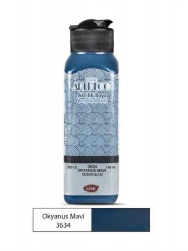 Artdeco Acrylic Paint 140 ml 3634 Ocean Blue - 1