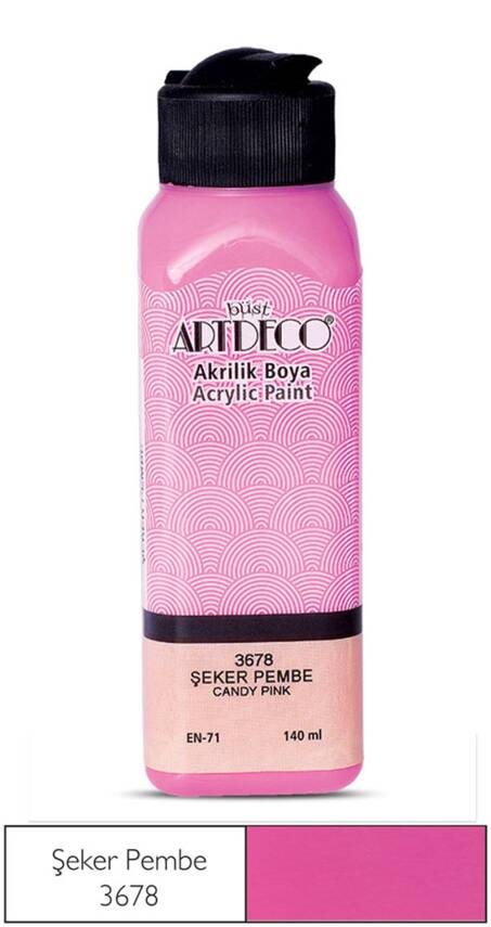 Artdeco Acrylic Paint 140 ml 3678 Candy Pink - 1