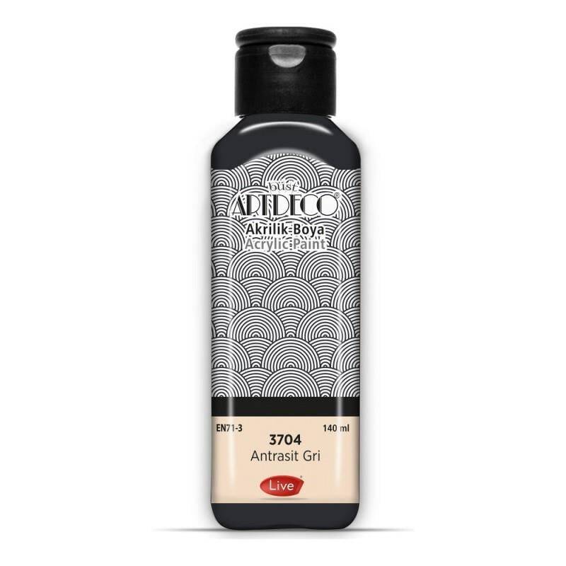 Artdeco Acrylic Paint 140 ml 3704 Anthracite Gray - 1