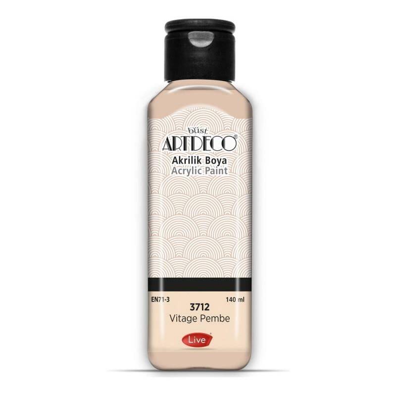 Artdeco Acrylic Paint 140 ml 3712 Vintage Pink - 1