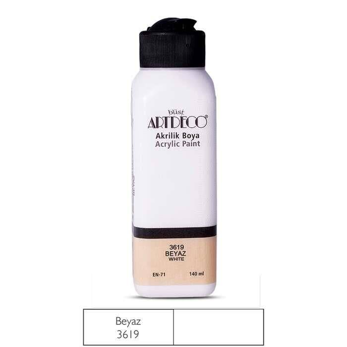 Artdeco Acrylic Paint 140ml 3619 White - 1