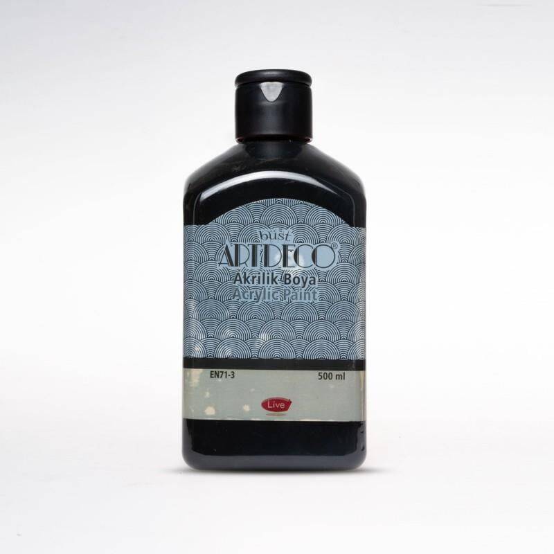 Artdeco Acrylic Paint 500 ml Black 3618 - 1