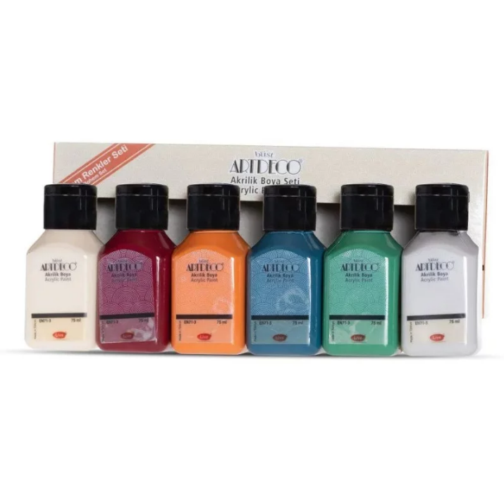 Artdeco Acrylic Paint Set 6x75 ml Bohemian Colors - 1