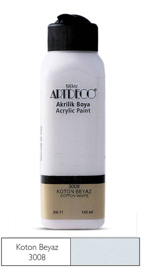 Artdeco Akrilik Boya 140 ml 3008 Koton Beyaz - 1