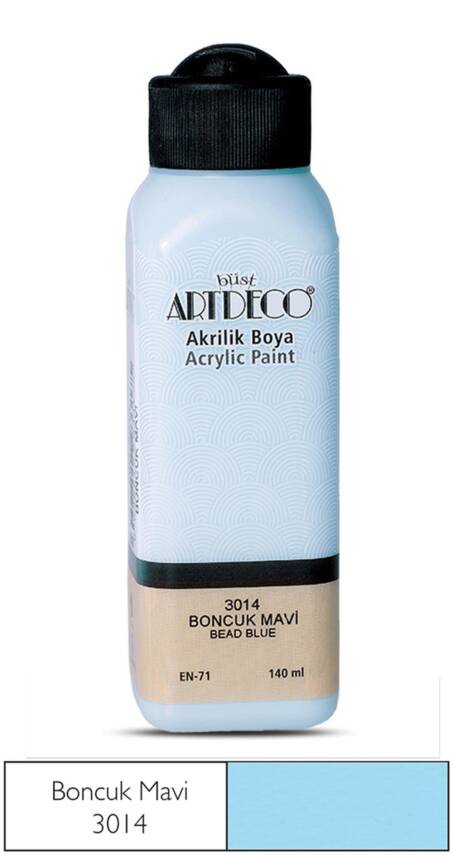Artdeco Akrilik Boya 140 ml 3014 Boncuk Mavi - 1
