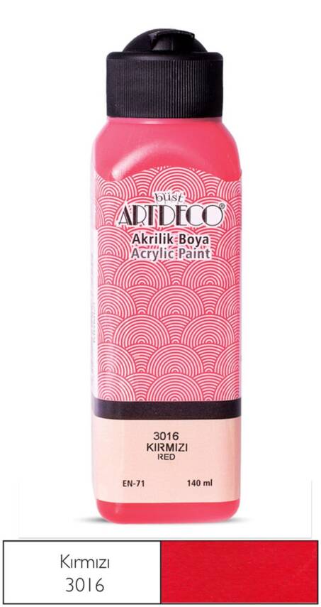 Artdeco Akrilik Boya 140 ml 3016 Kırmızı - 1