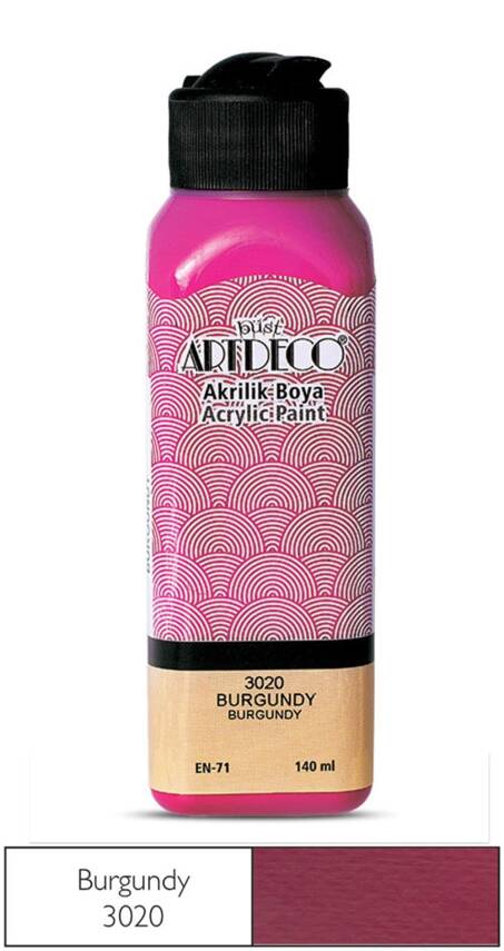 Artdeco Akrilik Boya 140 ml 3020 Burgundy - 1