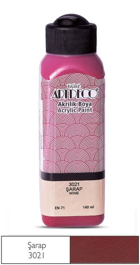 Artdeco Akrilik Boya 140 ml 3021 Şarap - 1