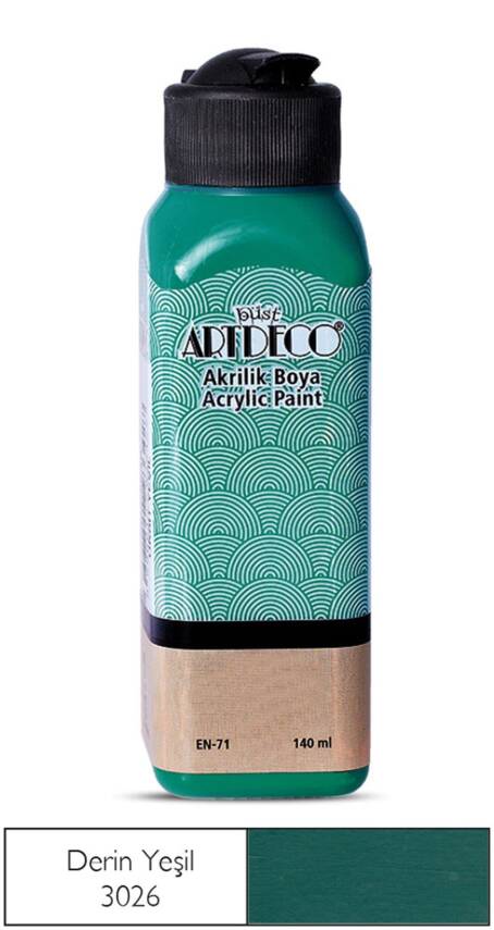 Artdeco Akrilik Boya 140 ml 3026 Derin Yeşil - 1