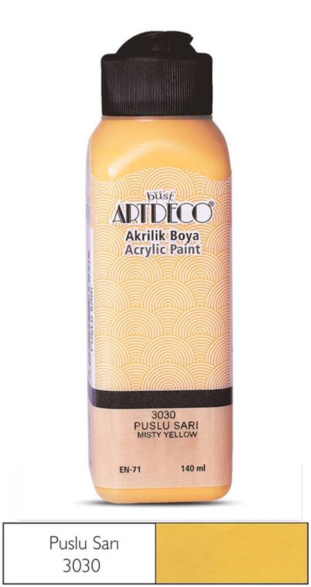 Artdeco Akrilik Boya 140 ml 3030 Puslu Sarı - 1