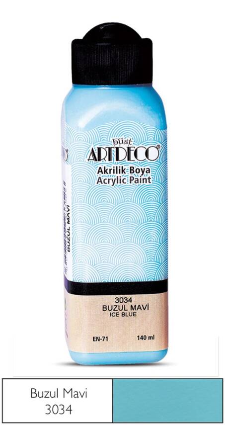 Artdeco Akrilik Boya 140 ml 3034 Buzul Mavi - 1