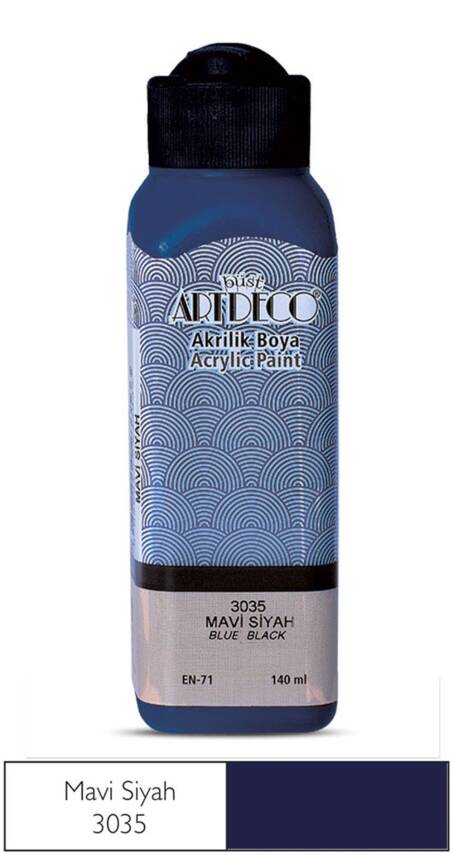 Artdeco Akrilik Boya 140 ml 3035 Mavi Siyah - 1