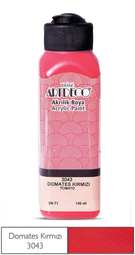 Artdeco Akrilik Boya 140 ml 3043 Domates Kırmızı - 1