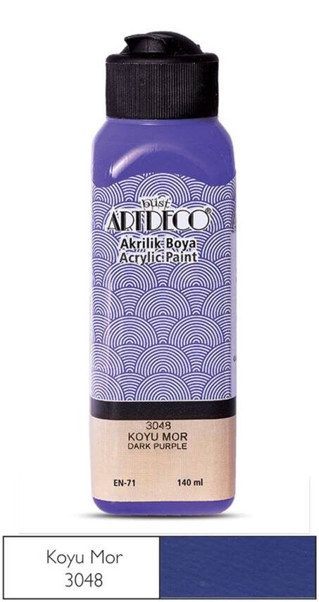 Artdeco Akrilik Boya 140 ml 3048 Koyu Mor - 1
