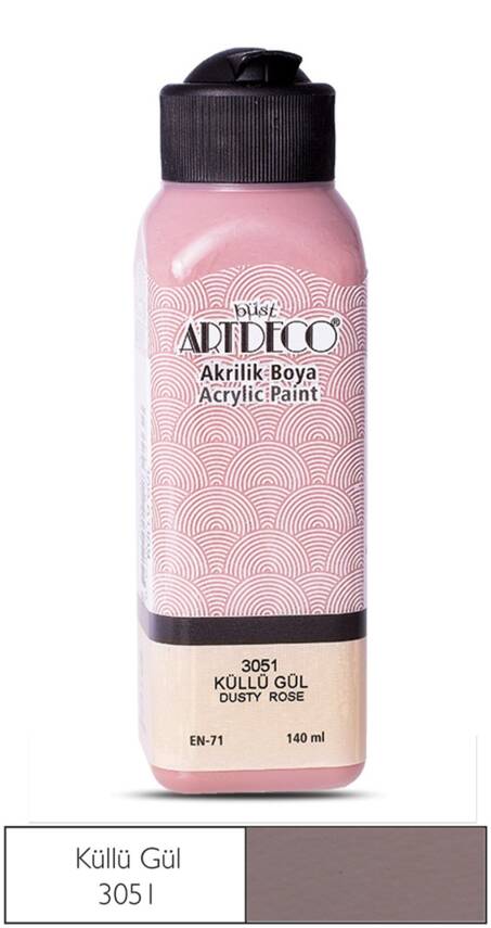 Artdeco Akrilik Boya 140 ml 3051 Küllü Gül - 1