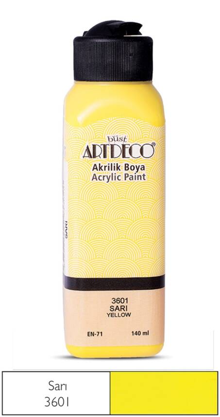 Artdeco Akrilik Boya 140 ml 3601 Sarı - 1