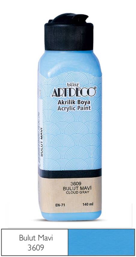 Artdeco Akrilik Boya 140 ml 3609 Bulut Mavi - 1