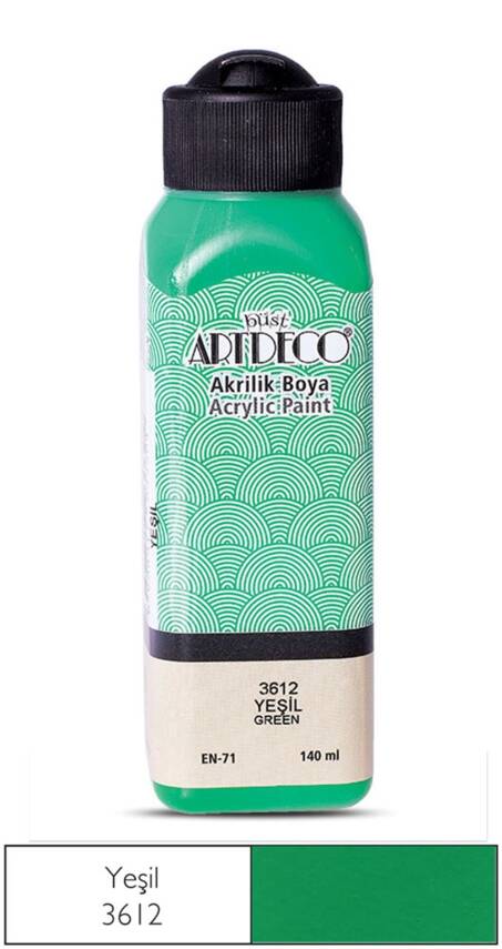 Artdeco Akrilik Boya 140 ml 3612 Yeşil - 1