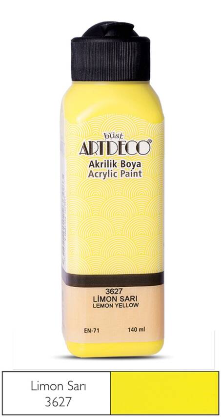 Artdeco Akrilik Boya 140 ml 3627 Limon Sarı - 1