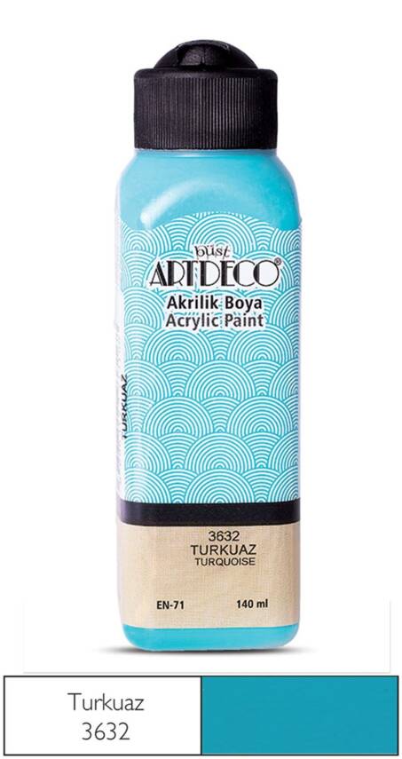 Artdeco Akrilik Boya 140 ml 3632 Turkuaz - 1