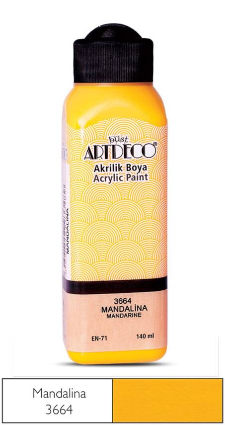 Artdeco Akrilik Boya 140 ml 3664 Mandalina - 1