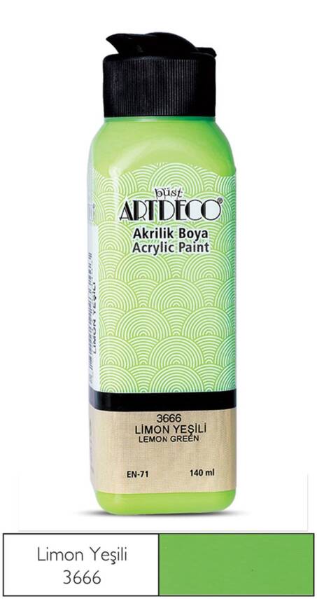 Artdeco Akrilik Boya 140 ml 3666 Limon Yeşili - 1