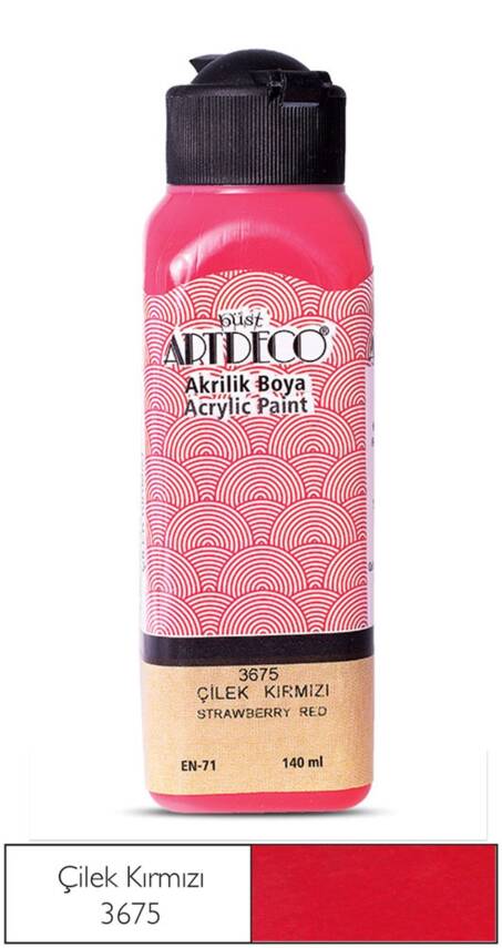 Artdeco Akrilik Boya 140 ml 3675 Çilek Kırmızı - 1