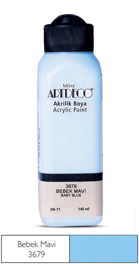 Artdeco Akrilik Boya 140 ml 3679 Bebek Mavi - 1