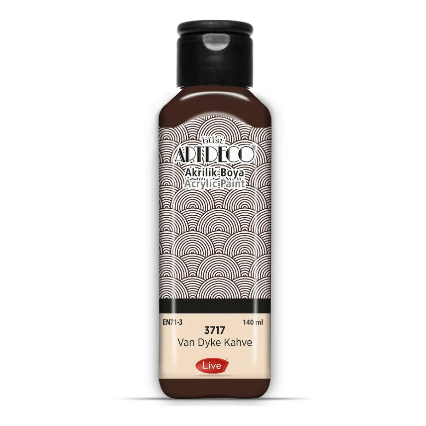 Artdeco Akrilik Boya 140 ml 3717 Van Dyke Kahve - 1