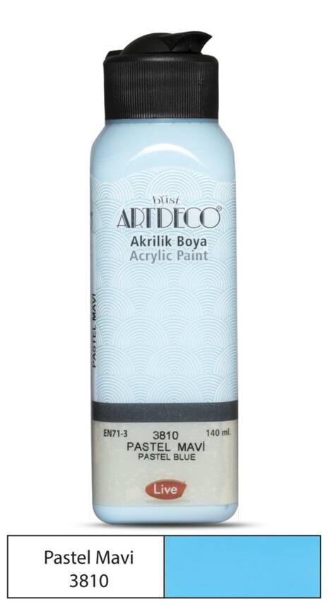 Artdeco Akrilik Boya 140 ml 3810 Pastel Mavi - 1