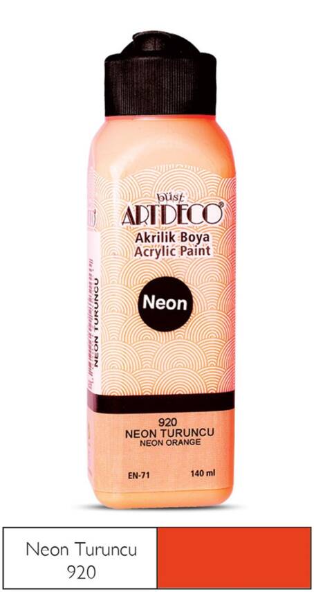 Artdeco Akrilik Boya 140 ml 920 Neon Turuncu - 1