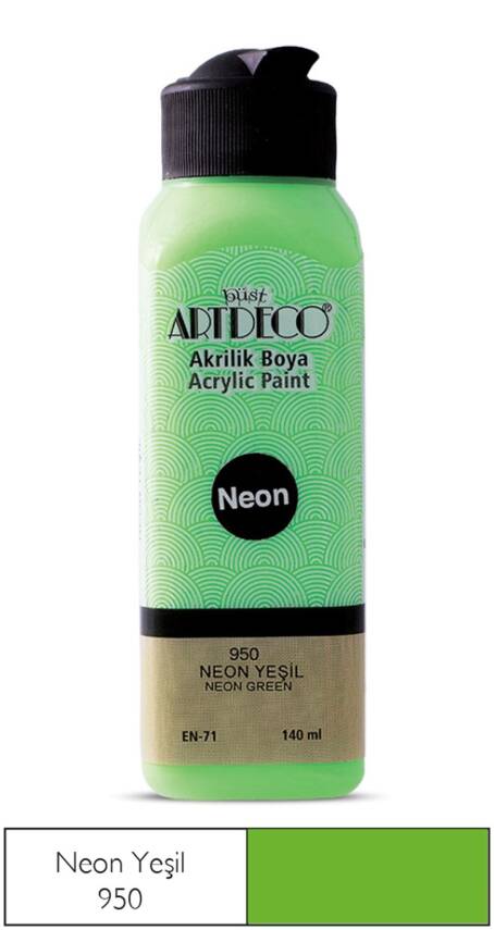 Artdeco Akrilik Boya 140 ml 950 Neon Yeşil - 1