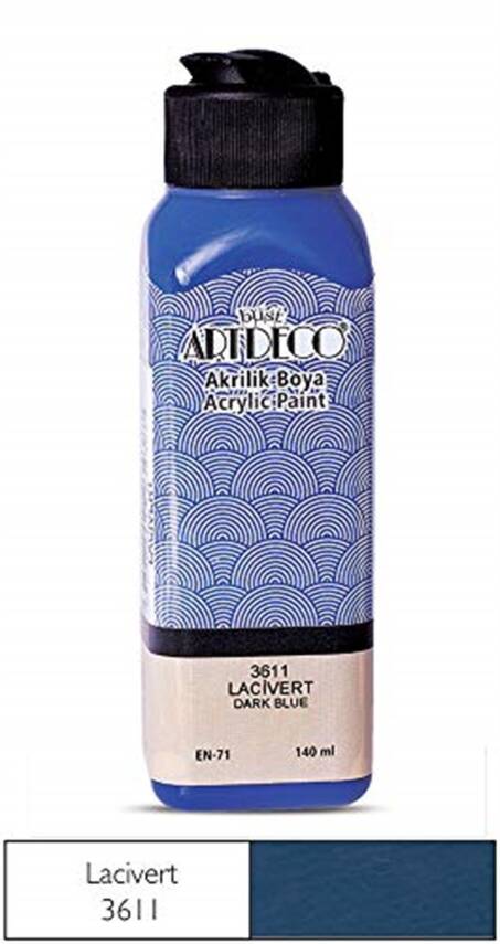 Artdeco Akrilik Boya 140 ml Lacivert 3611 - 1