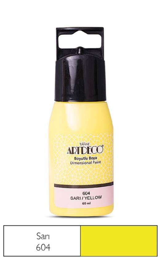 Artdeco Boyutlu Boya 60 ml 604 Sarı - 1