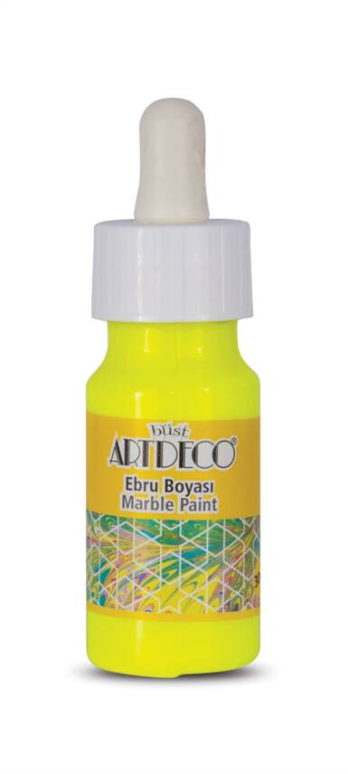 Artdeco Ebru Boyası 30 ml 91 Neon Sarı - 2