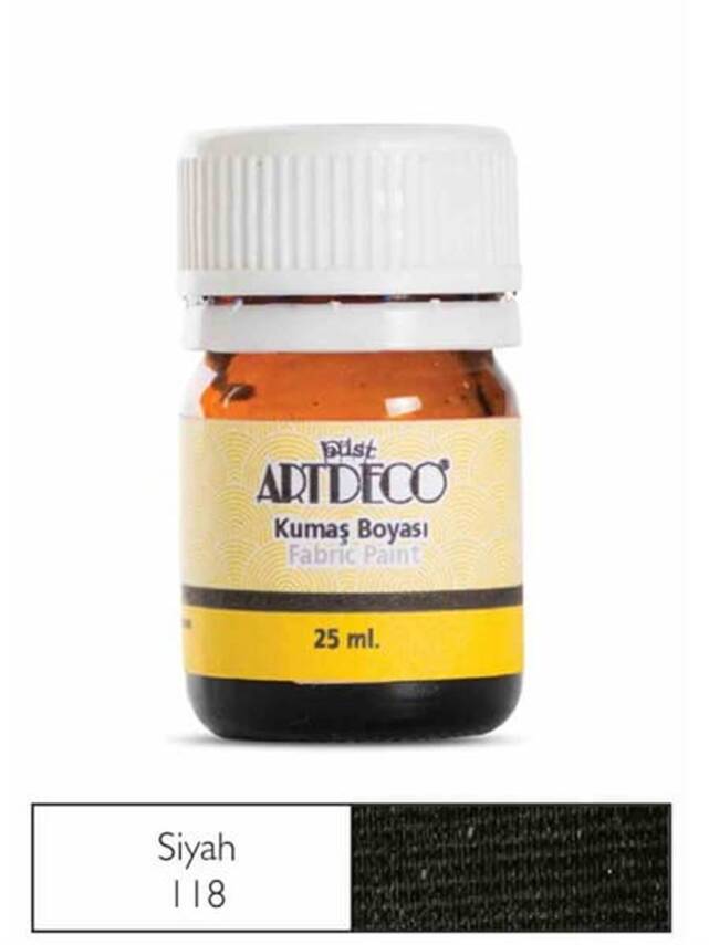 Artdeco Fabric Paint 10A-118 Black - 1