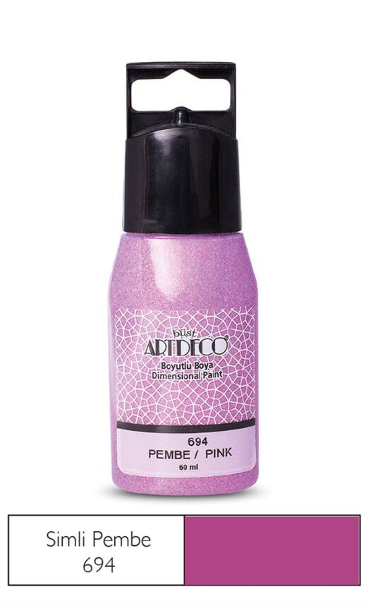 Artdeco Glitter Dimensional Paint 60 ml 694 Pink - 1