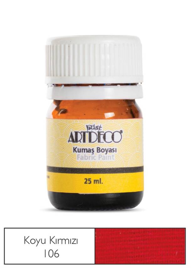 Artdeco Kumaş Boyası 25 ml 106 Carmine / Koyu Kırmızı - 1