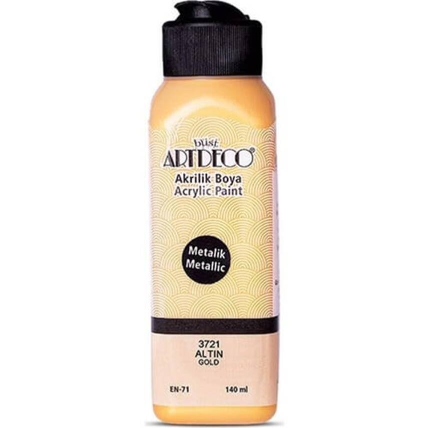 Artdeco Metalik Akrilik Boya 140 ml Altın 3721 - 1