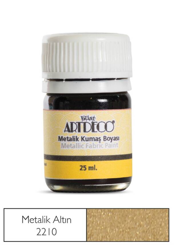 Artdeco Metalik Kumaş Boyası 25 ml 221 M.Altın - 1