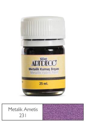 Artdeco Metallic Fabric Paint 25 ml 231 Amethyst