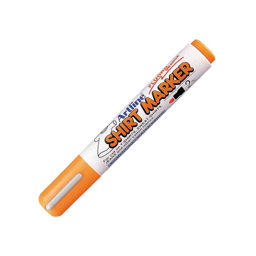 Artline 2 Shirt Marker T-Shirt Textile Pen Fluorescent Orange - 1