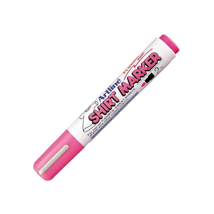 Artline 2 Shirt Marker T-Shirt Textile Pen Fluorescent Pink - 1
