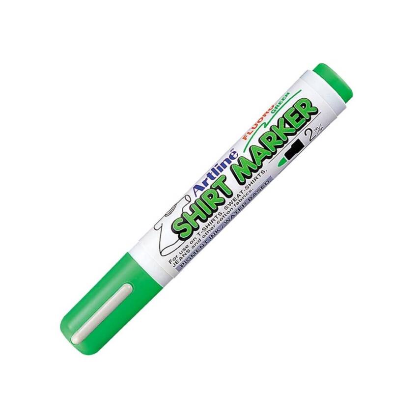 Artline 2 Shirt Marker Tişört Tekstil Kalemi Fosforlu Yeşil - 1