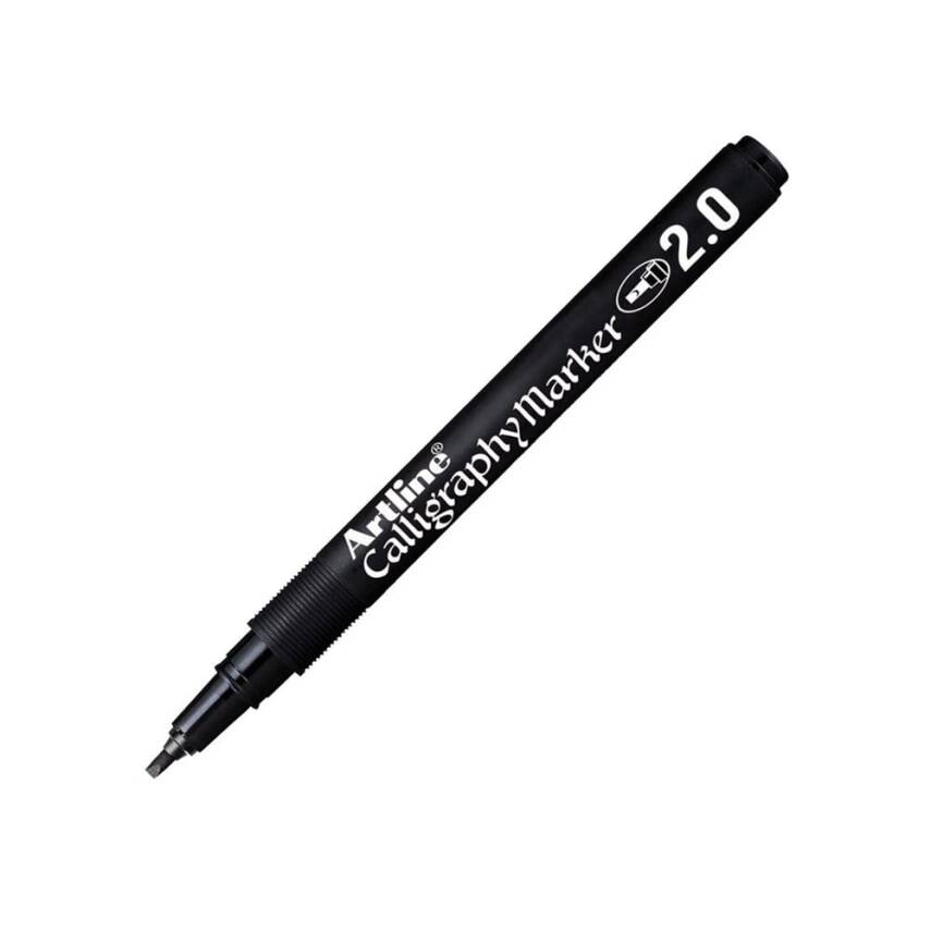 Artline 812 Permanent Calligraphy Pen 2.0 mm Black - 1